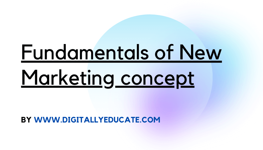 Fundamentals of New Marketing concept