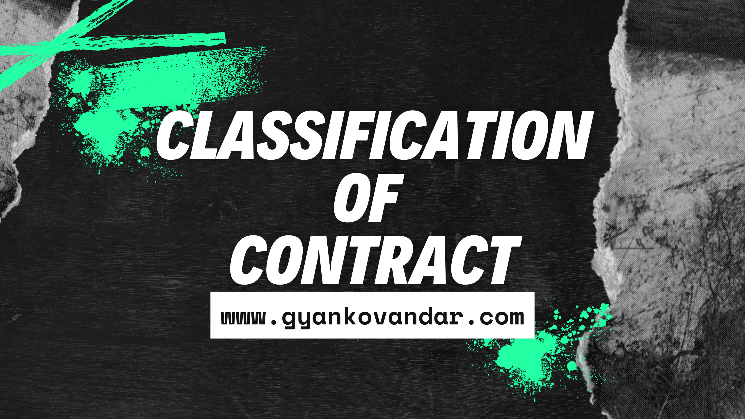 Classification of Contract